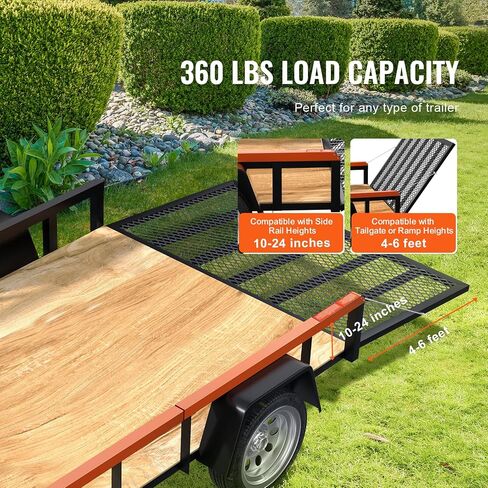 VEVOR Trailer Tailgate Lift Assist, Max 180 lbs Load Capacity, Compatible with Open Utility Trailer Tailgate and Ramp, with 10 to 24 Inches Heights Side Rail and 4 to 6 Feet Height Tail Gate or Ramp in Saudi Arabia