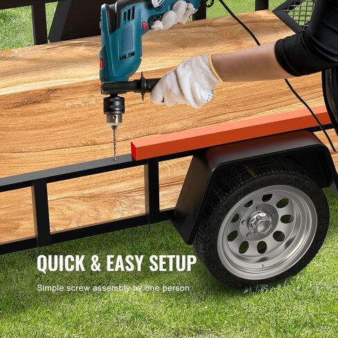 VEVOR Trailer Tailgate Lift Assist, Max 180 lbs Load Capacity, Compatible with Open Utility Trailer Tailgate and Ramp, with 10 to 24 Inches Heights Side Rail and 4 to 6 Feet Height Tail Gate or Ramp in Saudi Arabia
