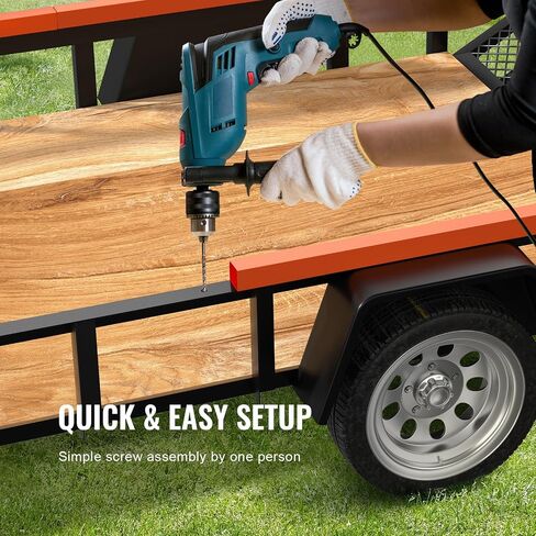 VEVOR Trailer Tailgate Lift Assist, Max 180 lbs Load Capacity, Compatible with Open Utility Trailer Tailgate and Ramp, with 10 to 24 Inches Heights Side Rail and 4 to 6 Feet Height Tail Gate or Ramp in Saudi Arabia