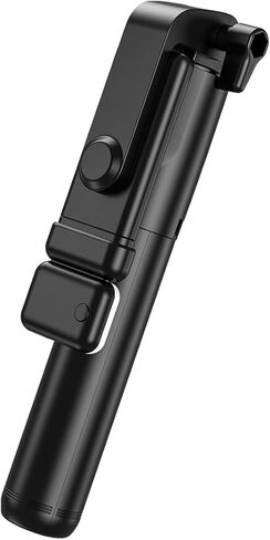 عصا سيلفي، حامل ثلاثي القوائم قابل للتمديد ومحمول وقابل للتمديد مع جهاز تحكم عن بعد لاسلكي متوافق مع جميع الهواتف المحمولة لصور السيلفي والبث المباشر وتسجيل الفيديو، أسود in Kuwait