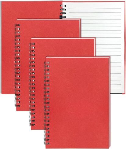 ginmlyda 3pack دفتر دوامة صغيرة a5، 8.25x5.5 "120 صفحة مبطنة واسعة يحكم مجلة دوامة السائبة فارغة غطاء كرافت دفتر دوامة ملزمة وسادات الكتابة للمنزل مكتب اجتماع العمل تدوين الملاحظات in Kuwait