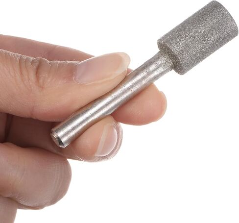 10pcs Diamond Grinding Bit - [12mm Dia 120 Grtis] Cylinder Head Carving Drill Bits Rotary Tool for Carving Polishing Use | 6mm Round Shank in Saudi Arabia