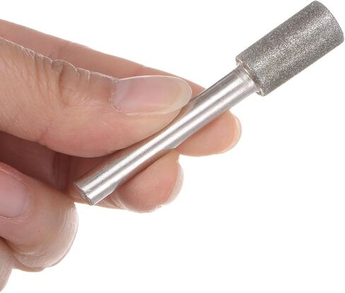 10pcs Diamond Grinding Bit - [12mm Dia 120 Grtis] Cylinder Head Carving Drill Bits Rotary Tool for Carving Polishing Use | 6mm Round Shank in Saudi Arabia