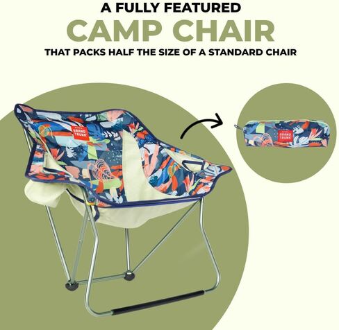 كرسي GRAND TRUNK Stonefly | كرسي خفيف الوزن وقابل للتعبئة مع ميزات مريحة (مدار داكن) in Kuwait