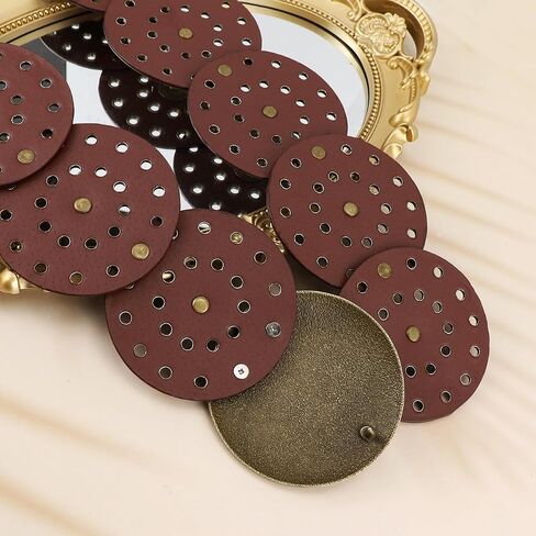 Wide Disc Belt for Women Leather Hollow Out Round Belt Boho Western Waist Belt in Saudi Arabia