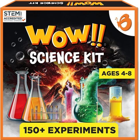 ButterflyEdufields 150+ Experiments Wow Science Kit for Boys and Girls Ages 4 6 8 10 | Birthday Gift Ideas for Boys and Girls Ages 4 to 10 | STEM Learning & Education Toys for Kids 4,5,6,7,8,9,10 Yrs in Saudi Arabia