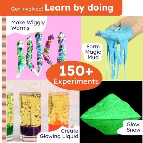 ButterflyEdufields 150+ Experiments Wow Science Kit for Boys and Girls Ages 4 6 8 10 | Birthday Gift Ideas for Boys and Girls Ages 4 to 10 | STEM Learning & Education Toys for Kids 4,5,6,7,8,9,10 Yrs in Saudi Arabia