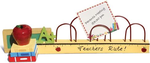 Lissom Design Hand-Painted Resin Photo Frame, 7.5 x 5 x 1.5-Inches No. 1 Teacher in Kuwait