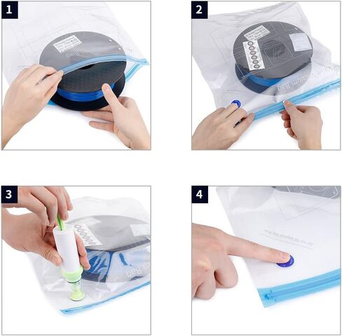 Sovol Vacuum Sealed Bags, Filament Storage Kit for 3D Printer, Vacuum Compression Storage Bags, Prevent and Monitor Moisture - 10 Bags with 1 Hand Pump, 10 Desiccant & 10 Humidity Indicator Cards in Saudi Arabia