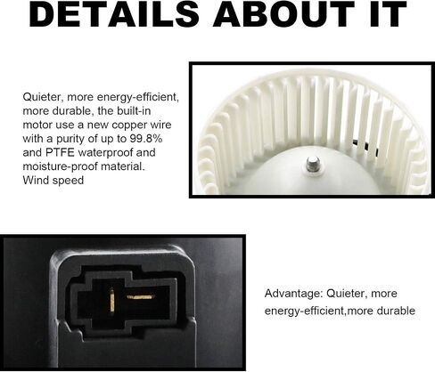 محرك منفاخ HVAC مع مروحة لـ 08-12 Ford Escape/08-10 F250 F350 Super Duty/08-11 Mercury Mariner يستبدل 700223 7C3Z19805B in Saudi Arabia