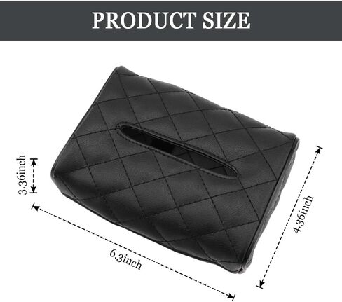 حامل مناديل السيارة، حامل صندوق مناديل جلدي ناعم من الألياف الدقيقة لقناع السيارة ومسند رأس وحدة التحكم المركزية في أي مكان، ملحقات داخلية عالمية للسيارة in Kuwait