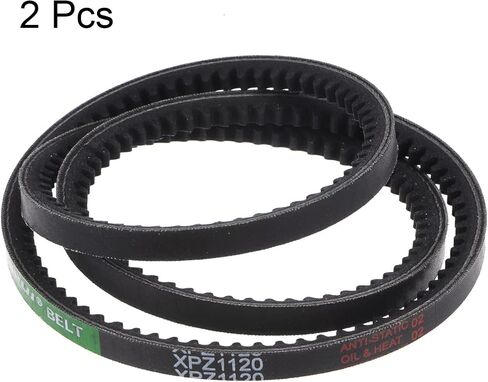 2pcs XPZ-1120 V-Belts Drive Belt 1120mm Pitch Girth 10mm Width 8mm Height Rubber for Power Transmission in Kuwait