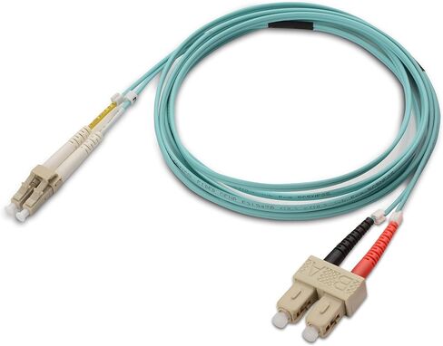 Cable Matters 10Gb 40Gb OFNP Plenum Rated Multimode Duplex 50/125 OM3 Fiber Cable (LC to SC Fiber Optic Cable, SC to LC Fiber Patch Cable) 2m in Saudi Arabia