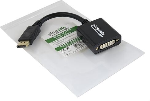 محول DisplayPort إلى DVI قابل للتوصيل، بدون سائق، متوافق مع أنظمة Windows وLinux ويعرض ما يصل إلى 1920x1200@60 هرتز، سلبي in Kuwait