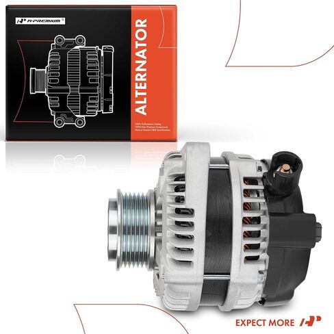 A-Premium Alternator Compatible with Honda Odyssey 2014 2015 2016 2017 3.5L, 12V 130A 6-Groove Clutch Pulley Clockwise, Replace# 31100RV0A12, 31100RV0A12RM in Saudi Arabia