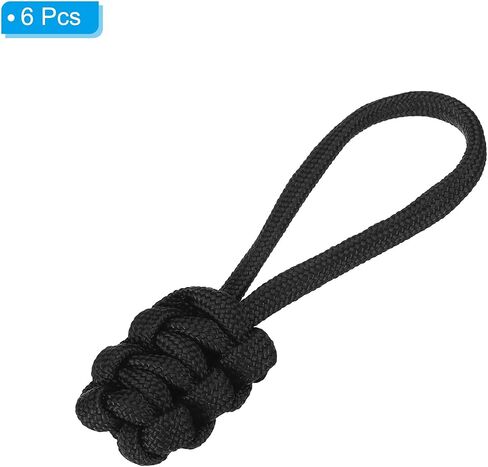 PATIKIL Zipper Pulls Replacement, 6 Pack Extension Cord Handle Fix Pull Tab Extender Fixer Slider Head Repair Kit for Luggage Backpack Jacket, Red in Saudi Arabia