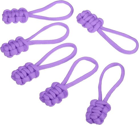 PATIKIL Zipper Pulls Replacement, 6 Pack Extension Cord Handle Fix Pull Tab Extender Fixer Slider Head Repair Kit for Luggage Backpack Jacket, Red in Saudi Arabia