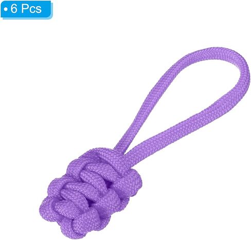 PATIKIL Zipper Pulls Replacement, 6 Pack Extension Cord Handle Fix Pull Tab Extender Fixer Slider Head Repair Kit for Luggage Backpack Jacket, Red in Saudi Arabia