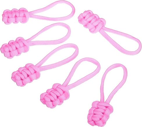 PATIKIL Zipper Pulls Replacement, 6 Pack Extension Cord Handle Fix Pull Tab Extender Fixer Slider Head Repair Kit for Luggage Backpack Jacket, Red in Saudi Arabia