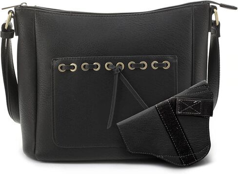 جيسي اند جيمس إستر حقيبة كروس مخفية حقيبة كتف Gunbag للنساء مع قفل ومفتاح in Kuwait