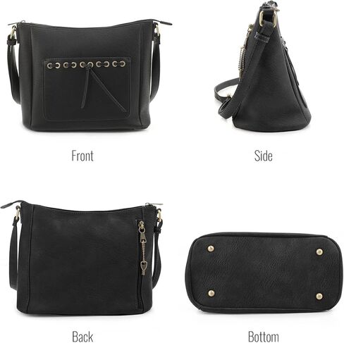 جيسي اند جيمس إستر حقيبة كروس مخفية حقيبة كتف Gunbag للنساء مع قفل ومفتاح in Kuwait