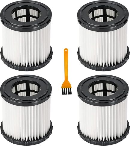 4 عبوات من الفلتر البديل للمكنسة الكهربائية Ryobi 18V ONE+ 3 Gal الرطبة والجافة، تناسب P3240 PCL733 PCL734، مقارنة بالجزء # A32VC05، A32RF08 in Kuwait