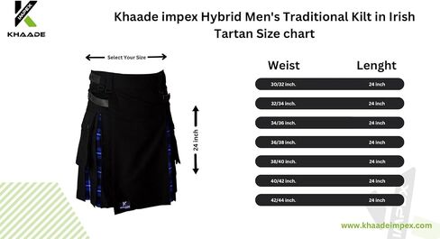 Hybrid Men's Traditional Kilt in Irish Tartan in Saudi Arabia