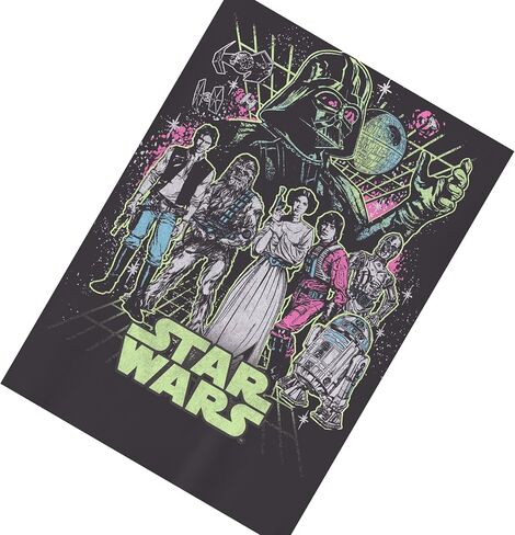 STAR WARS Boys Group Character Long Sleeve Crewneck T-Shirt Galactic Heroes Unite- Little and Big Boys Sizes XS-XL in Saudi Arabia