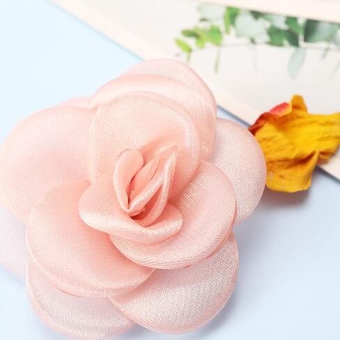 2Pcs Rose Flower Shoe Clips Rose Shoe Buckles Shoes Decorative Charms Removable Shoe Buckle Accessories for Women Lady Girls 6.5cm Pink in Saudi Arabia