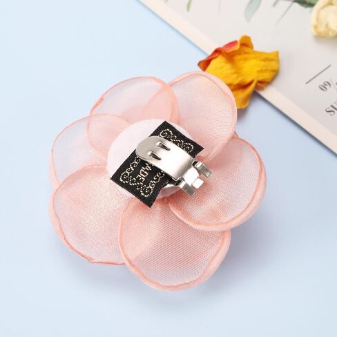 2Pcs Rose Flower Shoe Clips Rose Shoe Buckles Shoes Decorative Charms Removable Shoe Buckle Accessories for Women Lady Girls 6.5cm Pink in Saudi Arabia