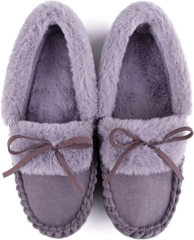 RockDove Women's Naomi Faux Fur Moccasin Slipper in Saudi Arabia