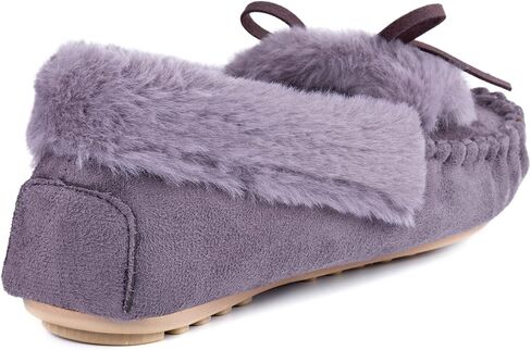 RockDove Women's Naomi Faux Fur Moccasin Slipper in Saudi Arabia