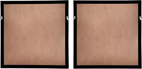 A and B Home 23.6 بوصة ارتفاع مربع الشكل باللونين الأبيض والبيج PS/Shell Ocasta Shell Shadow Boxes (مجموعة من 2)، ديكور حائط فني للمنزل والمكتب in Saudi Arabia