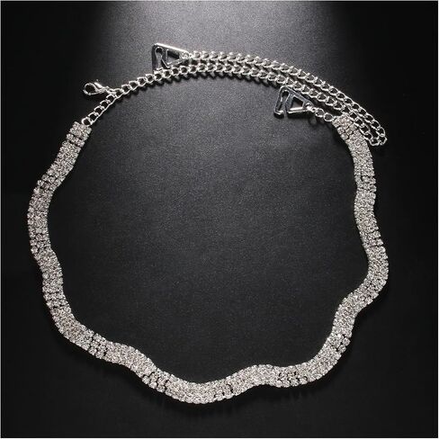 1Pair Rhinestone Lingerie Shoulder Chain Jewelry Festival Rave Crystal Shoulder Straps Chain Sexy Rhinestone Back Chain Wedding Bridal Bra Straps Chain Body Jewelry for Women in Saudi Arabia