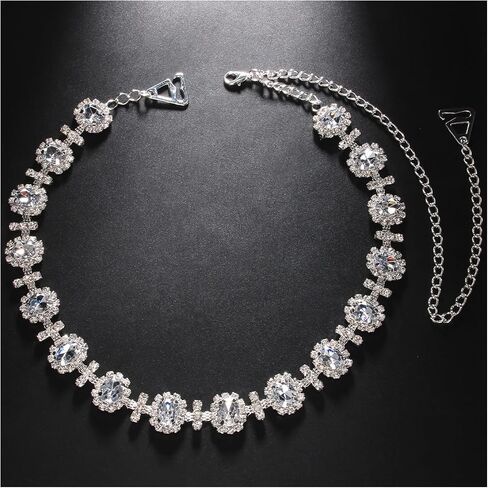 1Pair Rhinestone Lingerie Shoulder Chain Jewelry Festival Rave Crystal Shoulder Straps Chain Sexy Rhinestone Back Chain Wedding Bridal Bra Straps Chain Body Jewelry for Women in Saudi Arabia