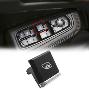 TTCR-II Interior Window Lift Switch Button Cap for Cayenne 2011-2018 for Macan 2015-2024 for Panamera 2010-2016, 1 Pc Power Push Button Replacement for Driver Side Window Glass Switch Control