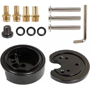 New Diesel Fuel Tank Gas Integrated Return Dual-Port Sump Kit Replacement for Cummins Powerstroke Duramax Airdog FASS