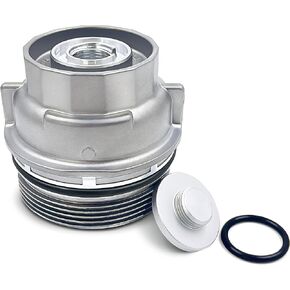 غطاء مبيت فلتر الزيت 15620-31060 لسيارة Toyota 2007-2022 Camry 2010-2022 4Runner 2005-2022 Avalon Fj Cruiser RAV4 وLexus RX330 حامل غطاء مبيت مرشح الزيت 1562031060 + 15643-31050 Plug