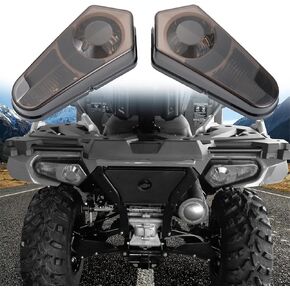 غطاء مصابيح خلفية A & UTV PRO لملحقات Polaris Sportsman 400 450 500 570 800 / RZR/ACE 2005-2024، مجموعة غطاء عدسات مصباح إيقاف الفرامل الخلفية، استبدال OEM #2411153 & 2411154