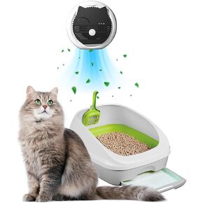 Pet Smart Air Purifier 99.9% Deodorization - Home Cat Litter Deodorizer - Rechargeable 3600 mAh- Suitable for All Kinds of Cat Litter Box and Room- Shoe Box, Toilet- Cabinets and Inside The Car.
