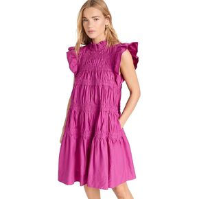 Sea Women's Steph Cotton Flutter Sleeve Tunic Dress in Saudi Arabia