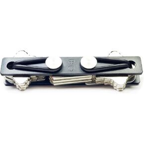 Tether Compact Key Organizer (Holds-up to 24 Keys and NEVER Loosens | TOOL-LESS) with Bottle Opener and Keychain Attachment