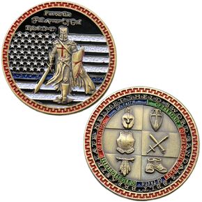 Put On The Whole Armor of God Challenge Coin 3D Prayer Commemorative Coin