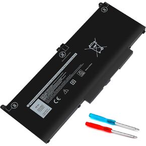 60WH Type MXV9V 5VC2M Laptop Battery Compatible with Dell Latitude 5300 5310 7300 7400 E5300 E5310 E7300 E7400 5300 2-in-1 5310 2-in-1, for Inspiron 7300 2-in-1 Black Series 5VC2M 0829MX 7.6V 4-Cell