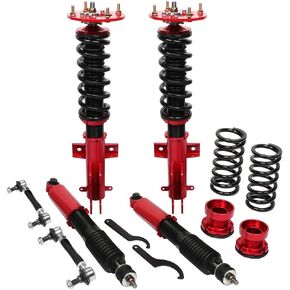 OCPTY Coilovers Suspension Lowering Kit Adjustable Height Full Coil Springs Struts Shock fit for 2005-2014 for Ford for Mustang