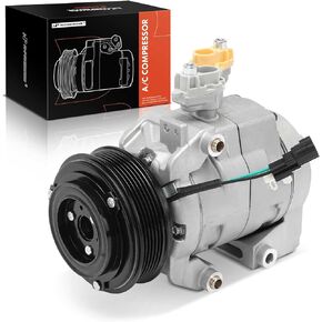 A-Premium A/C Compressor with Clutch Compatible with Ford F-250 F-350 Super Duty, F-450 F-550 Super Duty, 2017 2018 2019 2020, 6.2L 6.8L