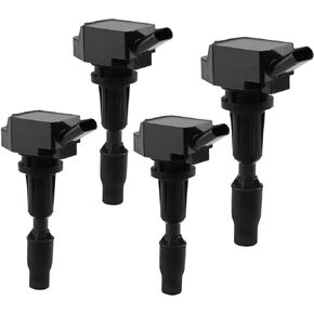 Ignition Coil Pack Set of 4 Compatible with Hyundai Sonata Santa Tucton, Kia Optima Sportage Sorento, Genesis 2.0L 2.4L Repalce# UF764, GN10730, 5C2091