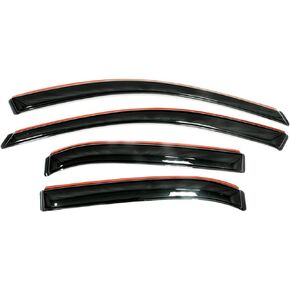 Auto Ventshade [AVS] In-Channel Ventvisor / Rain Guards | Fits 2012 - 2020 Chevrolet Sonic Hatchback (5-Door)- Smoke, 4 pcs. | 194639