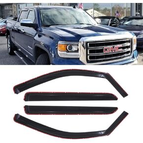 ASL 194536 4pcs in-Channel Style Compatible with 2014-2018 Silverado Sierra 1500 2500HD 3500HD Crew Cab Sun Rain Wind Deflector Guard Window Visors in Kuwait