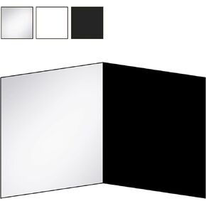 12" x 8" Light Reflector 3 in 1 Photography Reflector Cardboard, Photo Reflector Foldable Light Diffuser Board for Food and Product Studio Photography Lighting, Black, Silver and White in Saudi Arabia